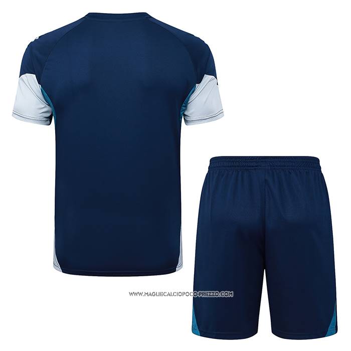 Tuta da Track Arsenal 25/26 Manica Corta Blu Grigio - Pantaloncini